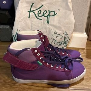 Purple Keep high tops. Retails for around $95. Dust bag included. Size 9.5